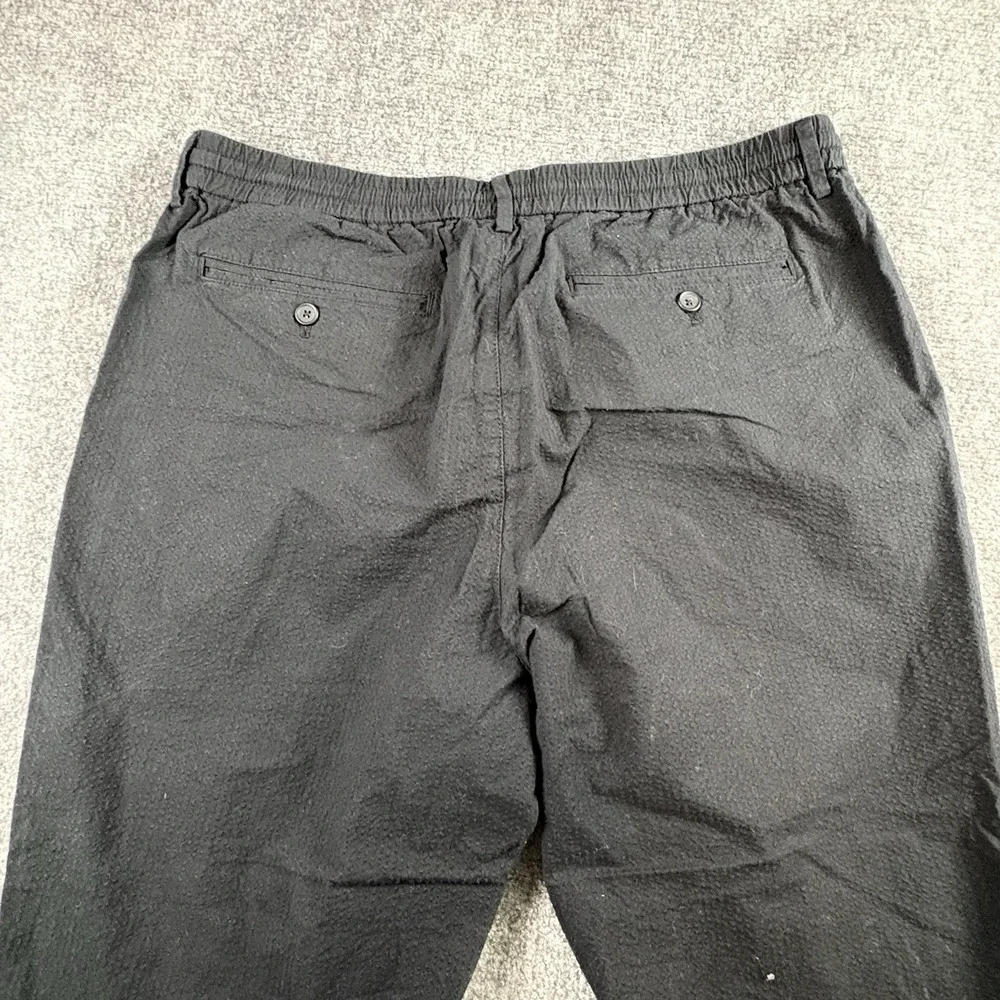 Banana‎ Republic Pants Men's 36x32 fits 36x28 Black Athletic Fit Textured Casual